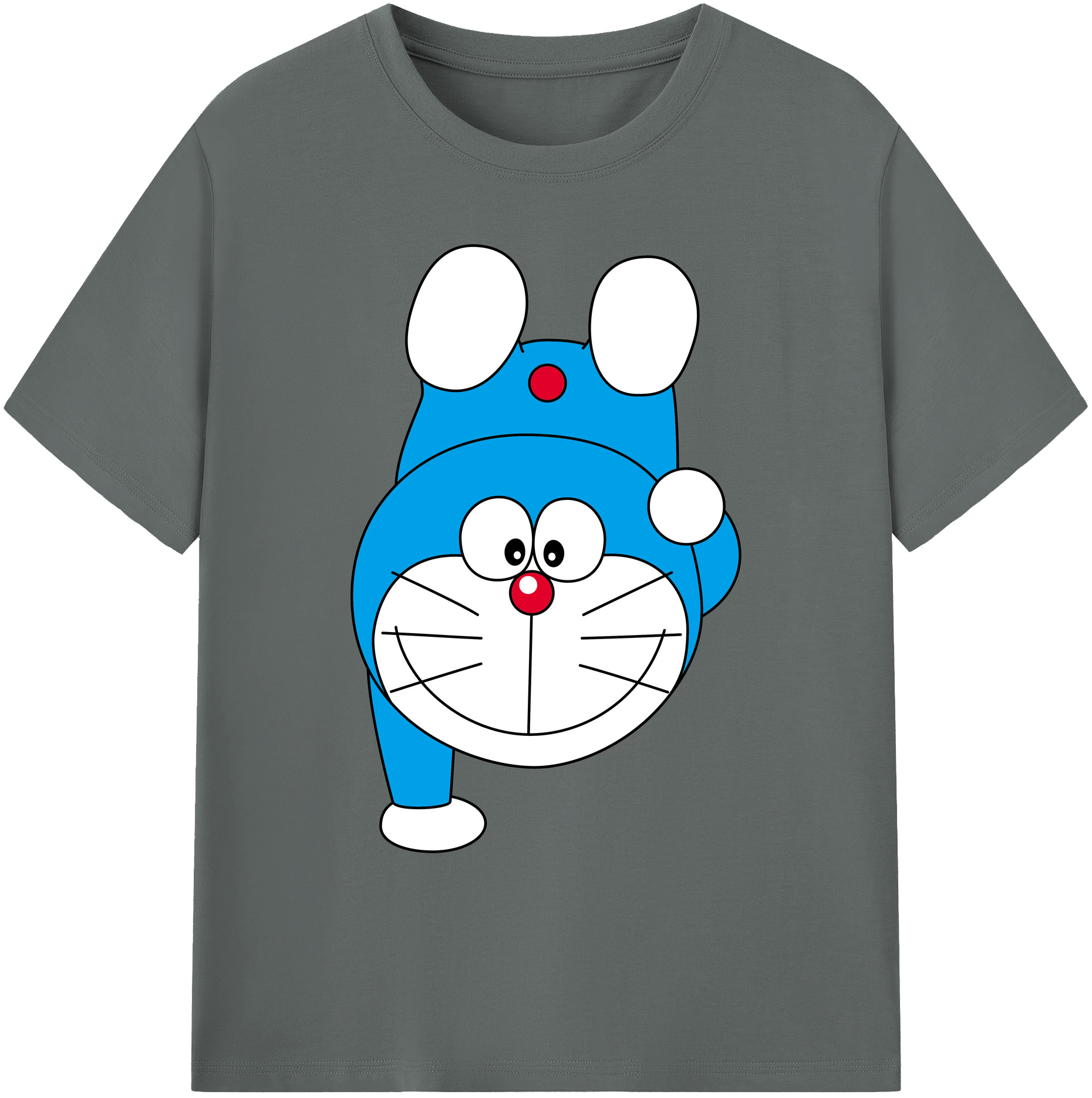 （画像用） ドラえもん Doraemon 綿100％ メンズ半袖Tシャツ｜肌触りやわらか＆通気性